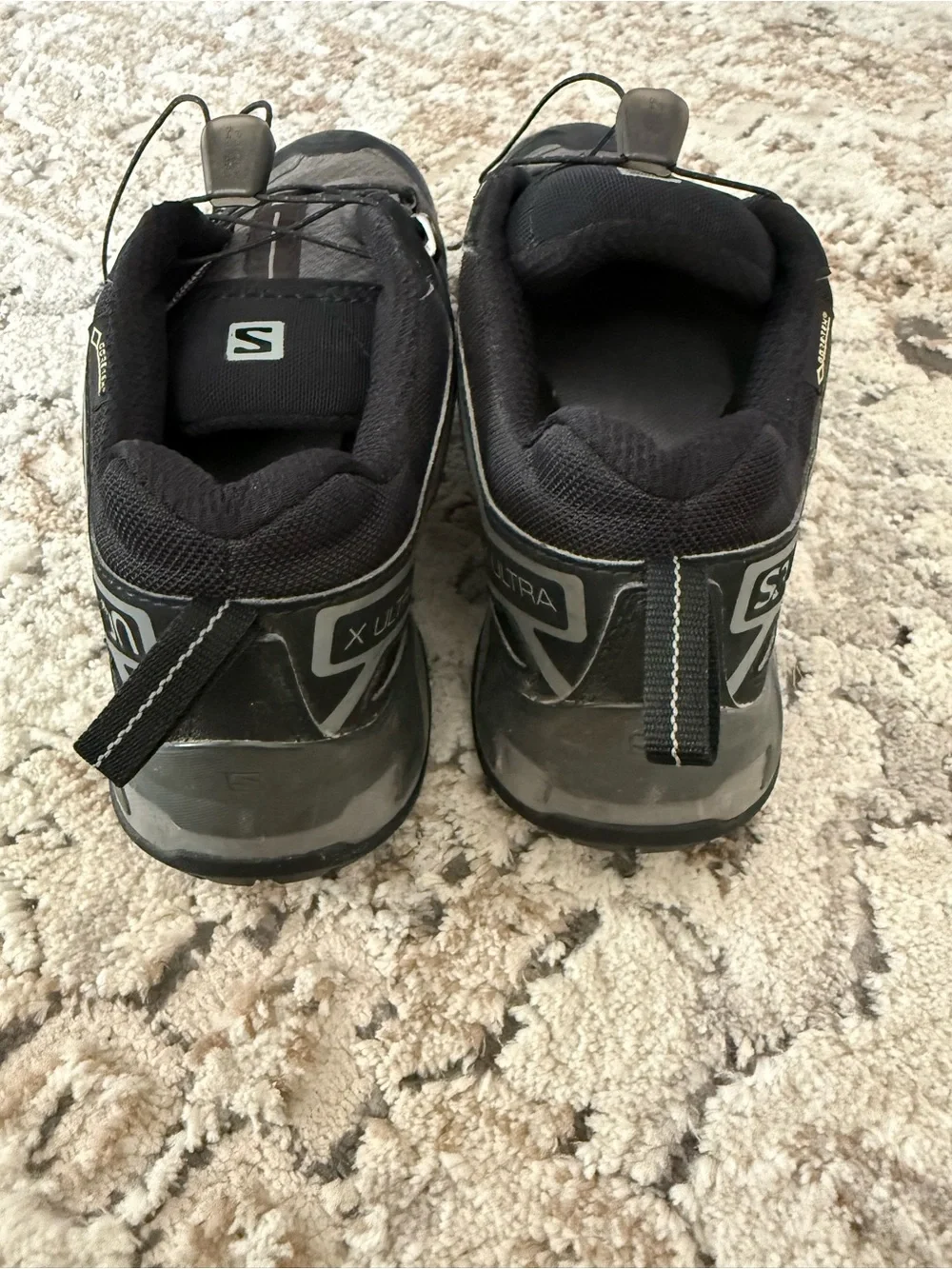 Salomon Gray and Black Men's Trail Hiking Boots